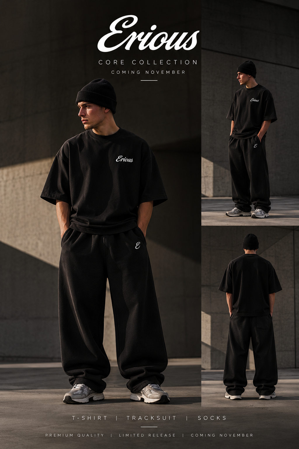 Core collection oversized T-shirt ( PRE ORDERS FOR LATE NOVEMBER)