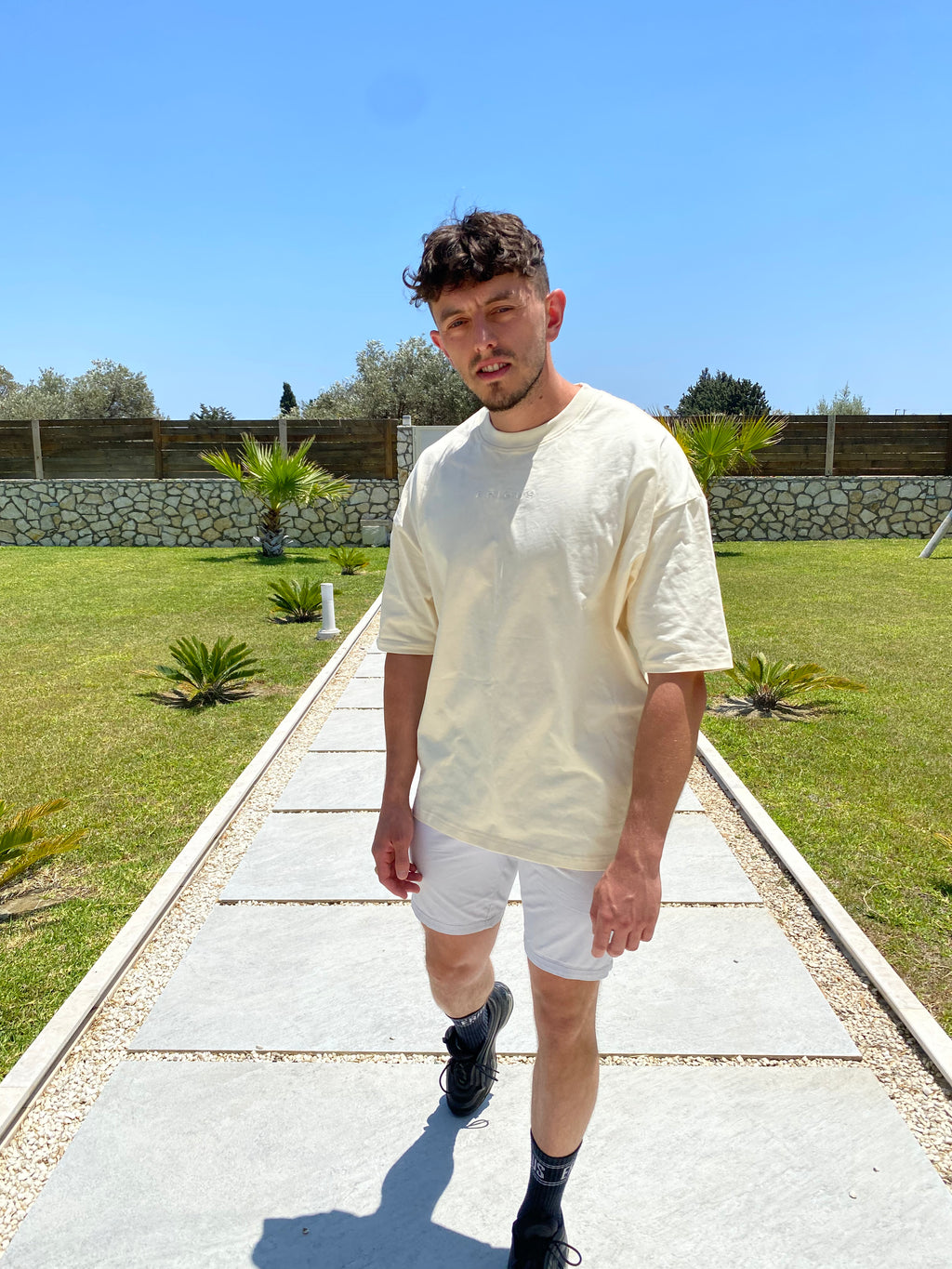 Cream Oversized T-Shirt